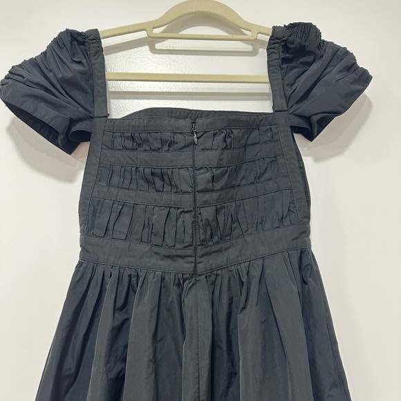 Rare Brock Collection Off the Shoulder Black Midi Dress - Picture 10 of 12